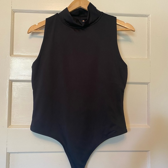 Smash + Tess “The Turtleneck Bodysuit” - Sleeveless, Black - Picture 2 of 3